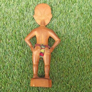 Pair Carved Wood African Ashanti Figures - Ashanti Fertility,  Tribal Drummer 6
