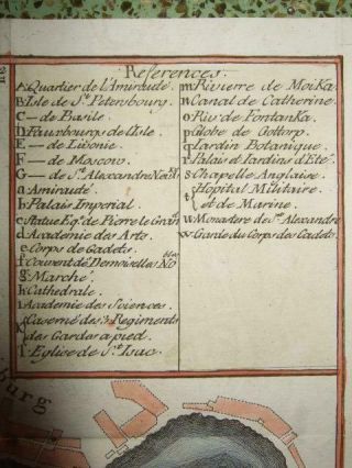 1770s,  L - MAP/PLAN ST.  PETERSBURG,  LENINGRAD,  RUSSIA,  RUSSIE,  RUSSLAND,  NEWA,  NEVA 3
