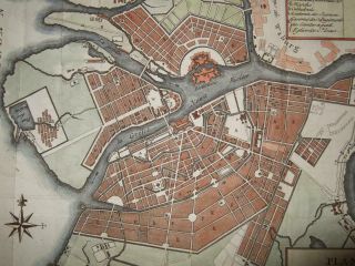 1770s,  L - MAP/PLAN ST.  PETERSBURG,  LENINGRAD,  RUSSIA,  RUSSIE,  RUSSLAND,  NEWA,  NEVA 4