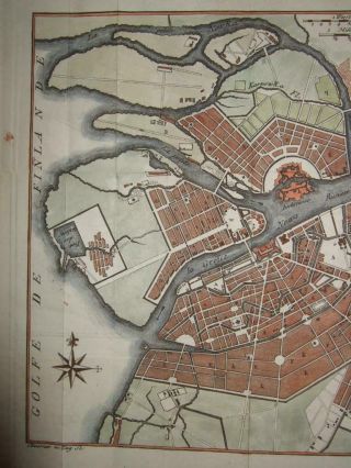 1770s,  L - MAP/PLAN ST.  PETERSBURG,  LENINGRAD,  RUSSIA,  RUSSIE,  RUSSLAND,  NEWA,  NEVA 5