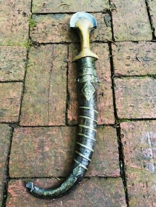 Antique Dagger Ottoman Kama Khanjar Jambiya Koummya No Shamshir Sword Yatagan