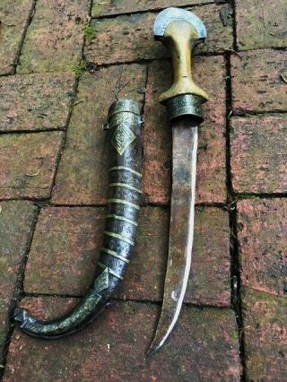 Antique Dagger Ottoman Kama Khanjar Jambiya Koummya No shamshir Sword yatagan 7