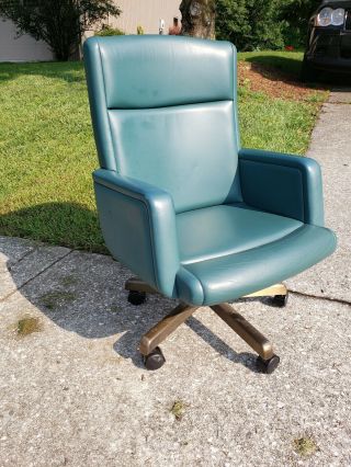 Stow And Davis Retro Vintage Leather Office Chair Desk Chair Mid Century