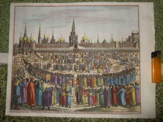 1720,  Xl - View/scene,  Kremlin,  Moscow,  Москва́,  Russia,  Red Square,  Easter Celebration,