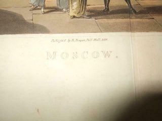 1814,  XXL - VIEW,  OF MOSCOW FROM THE KREMLIN,  RUSSIA,  MOSKVA,  OLDCOLOR,  MOSKAU,  MOSCOVIE 2
