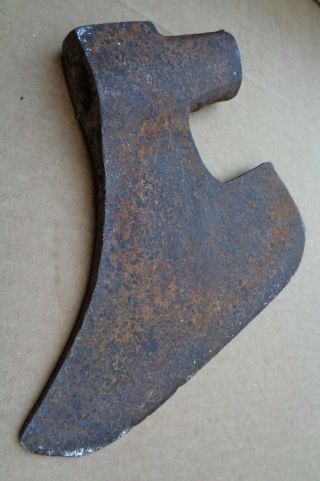 C.  1700 ANTIQUE GERMAN AXE HEAD CHOPPER AX TOOL HALBERD no sword armour mace 4