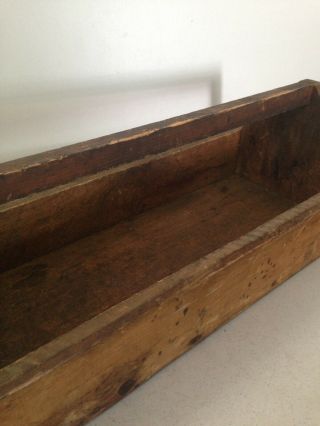 Vintage Antique Wooden Tote Tool Carrier 6