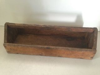 Vintage Antique Wooden Tote Tool Carrier 7