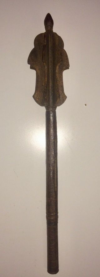 A heavy german or hungarian mace iron XVI c war hammer 11