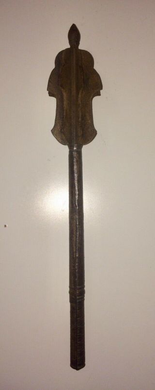 A Heavy German Or Hungarian Mace Iron Xvi C War Hammer