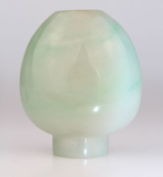 Antique Chinese Carved Green Jade Snuff Bottle Early 19th Qing 12