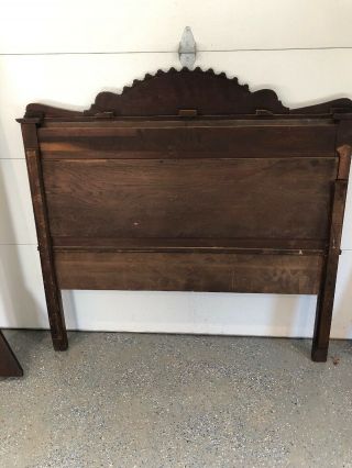 Antique Walnut Double Bed 5