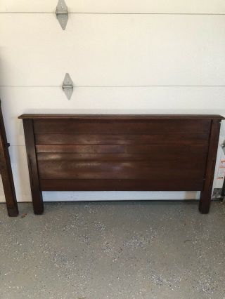 Antique Walnut Double Bed 6