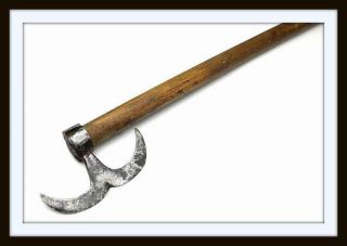 Antique Unusual 16th - 17th C.  Polearm Ax Mace Possibly Russian Or Turkish (sword)