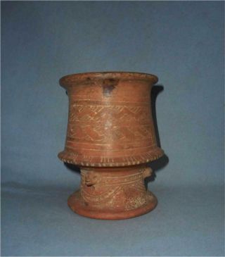 Antique Mexico Top Pre Columbian Teotihuacan Era Clay Incense Burner Pot