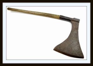 Antique Huge 15th - 16th C.  Italian Or German Executioners Beheading Ax (sword)