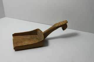 Vintage Antique Hand Carved Wood Wooden Scoop Shovel Primitive Rustic