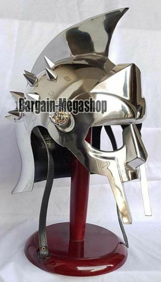 Fully Wearable Gladiator Movie Helmet Roman Arena Knight Maximus Armour Helm LM1 2