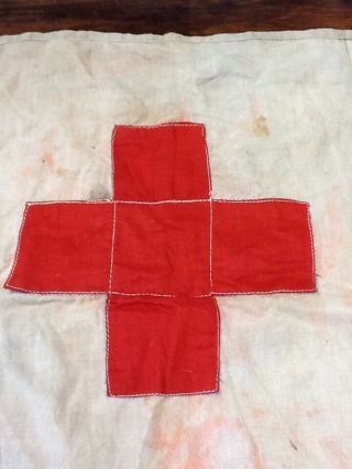 WWI medical flag banner truck american field service 5