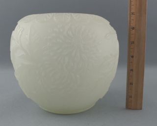 Rare Antique Steuben Acid Cameo Cut Chrysanthemum Art Glass Vase,  Nr