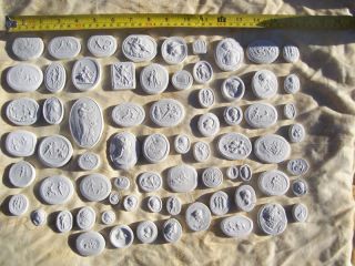 100 Grand Tour Cameos Intaglios Gems Medallions Plaster Tassies Italy Europe