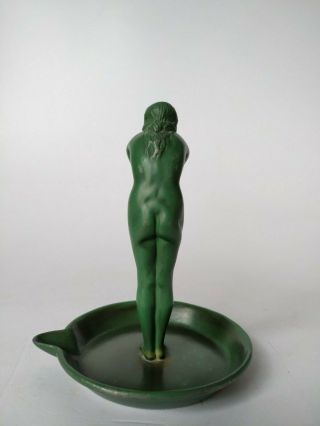 Max Le Verrier French Art Deco Sculptor Bronze Patinated Metal Ashtray Pin Dish 3