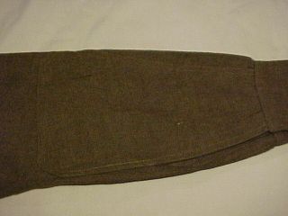 M1918 OD Shirt w/ Oblong Elbow Patches w/ Officer ' s Shoulder Straps 10
