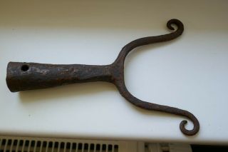 Antique Curving Musket Fork,  " Musketengabel ",  Rare,  German/austria About 1700