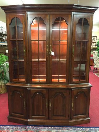 Pennsylvania House Cherry China Cabinet - 2 Piece - Delivery Available