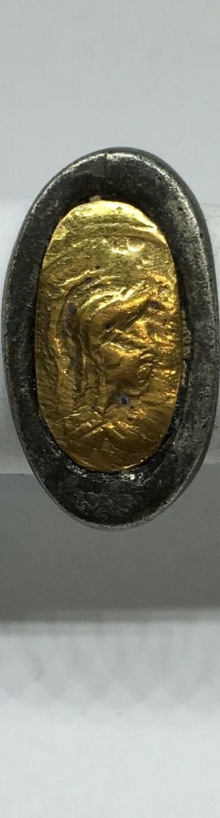 Roman Ancient Silver - Gold Legionary Ring R0015