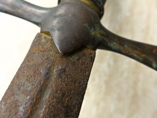 ANTIQUE EUROPEAN 17th CENTURY PILLOW SWORD NO RAPIER DAGGER 6