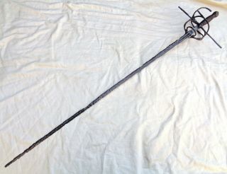 C.  1620 - 50 Antique (relic) Rapier English Civil War Thames River Excavated Sword