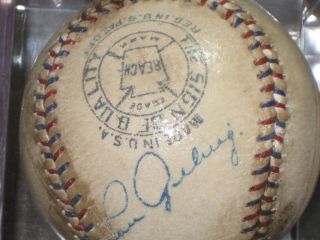 LOU GEHRIG/BABE RUTH Signed Baseball American League Ball READ LISTING 5