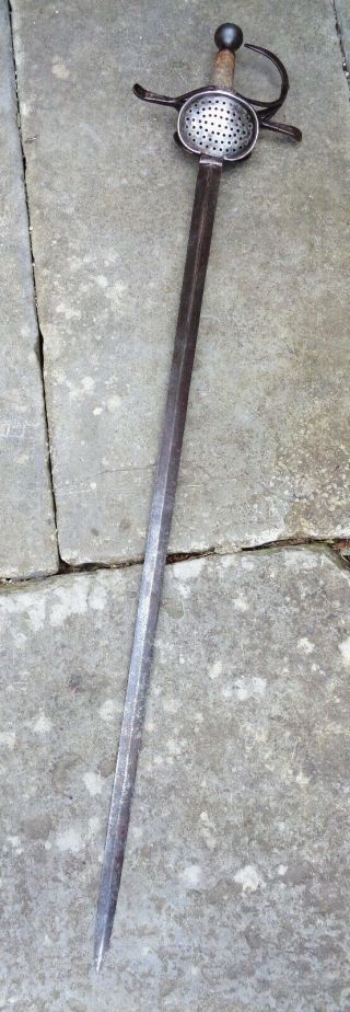 Good Antique Pappenheim Hilt Cavalry Rapier Horseman Sword (victorian?) No Armour