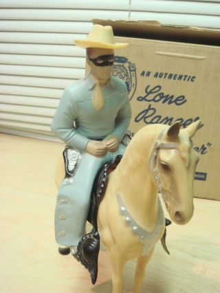 1950s HARTLAND 801 - LR LONE RANGER,  HORSE SILVER,  Saddle,  Hat,  Guns Orig Box Exc,  Deal 2