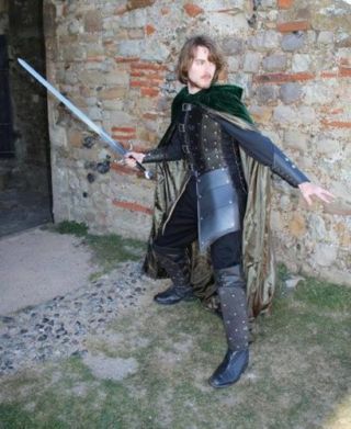 Leather Robin hood armor medieval theatrical Celtic LARP SCA Armour Halloween 2
