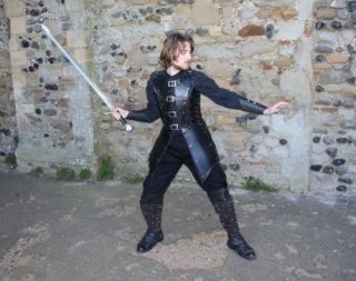 Leather Robin hood armor medieval theatrical Celtic LARP SCA Armour Halloween 4