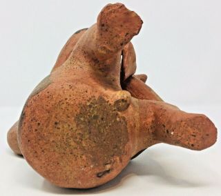 Pre Columbian Moche Stirrup Vessel Peru South America C 100 - 700 AD 10