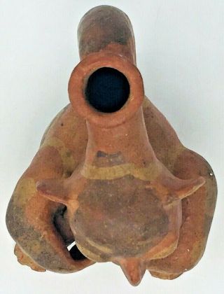 Pre Columbian Moche Stirrup Vessel Peru South America C 100 - 700 AD 8