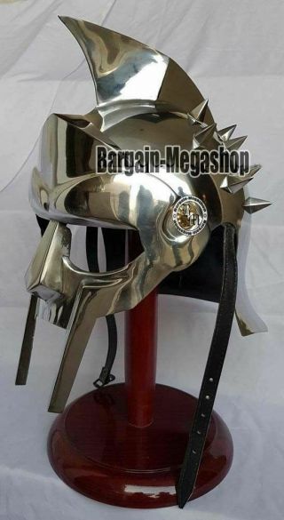 Gladiator Helmet Medieval Roman Greek Spartan Armor With 3 Days Exp