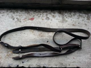 pre WW2 Russian Soviet Army leather belt for Sword Shashka cossack rare 2