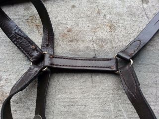 pre WW2 Russian Soviet Army leather belt for Sword Shashka cossack rare 3