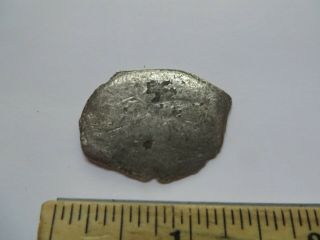 Pirate Artifact,  Port Royal Large Solid Silver Spanish Cobb `coin,  1692