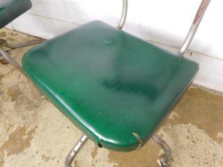 Pair Steelcase Hospital Doctors Rolling Adjustable Clerk Office Industrial Chair 5