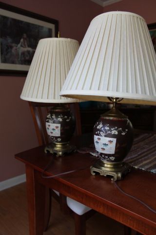 Asian (Japanese or Chinese) Lamps circa 1940’s, 2