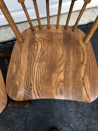 Richardson Brothers Company Steam Bent Oak Chairs (2) 2