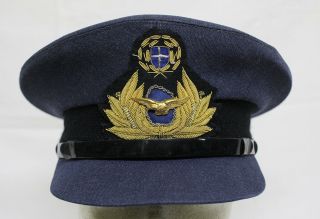1990 Greek - Greece Military Air Force Officer Hat Size 54