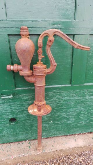 Antique Cast Iron Different Water Pump In Large Size With Maple Leaf Shape