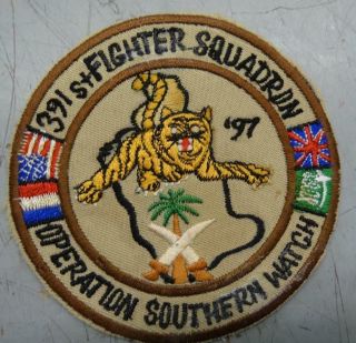 391st Fs - Operation Southern Watch 1997 - Theater Made Patch Usp2893