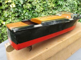 VIDEO TMY ITO electric boat with lights motor Unusual light on dash Japan 18 ins 10